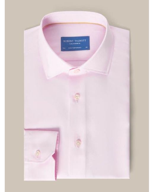 Robert Talbott White Reynolds Double Twill Contemporary Fit Shirt for men