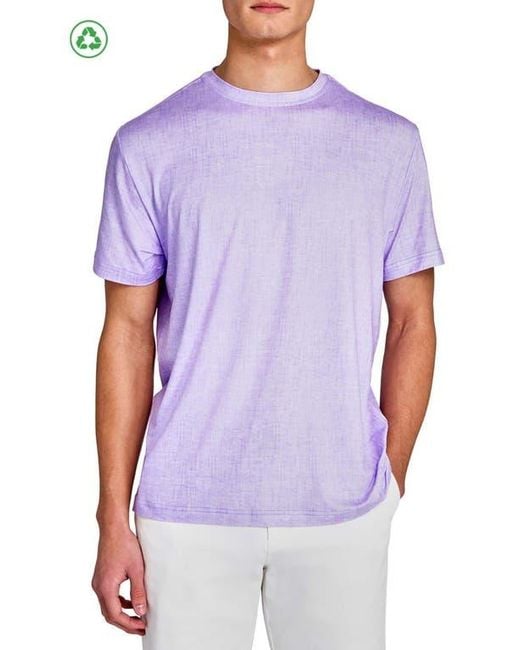 Con.struct Purple Regular Fit Chambray Recycled Performance Golf T-Shirt for men