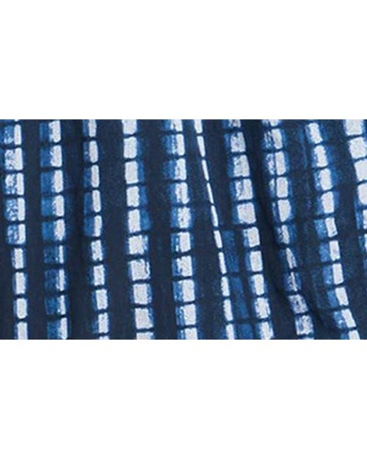 AUTO-REPLY™ Blue Solid 4-Inch Nylon Swim Trunks for men