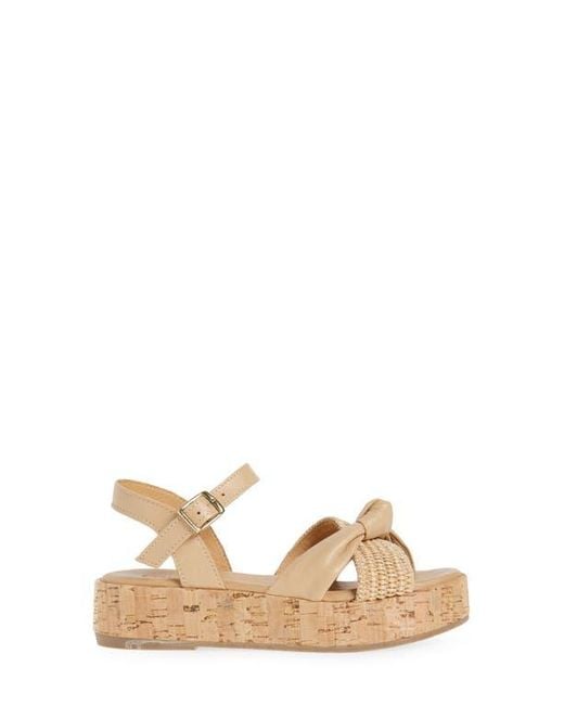 Cordani Metallic Kaylin Ankle Strap Platform Sandal
