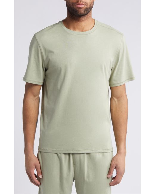 Nordstrom Green Cotton & Modal Crewneck T-shirt for men