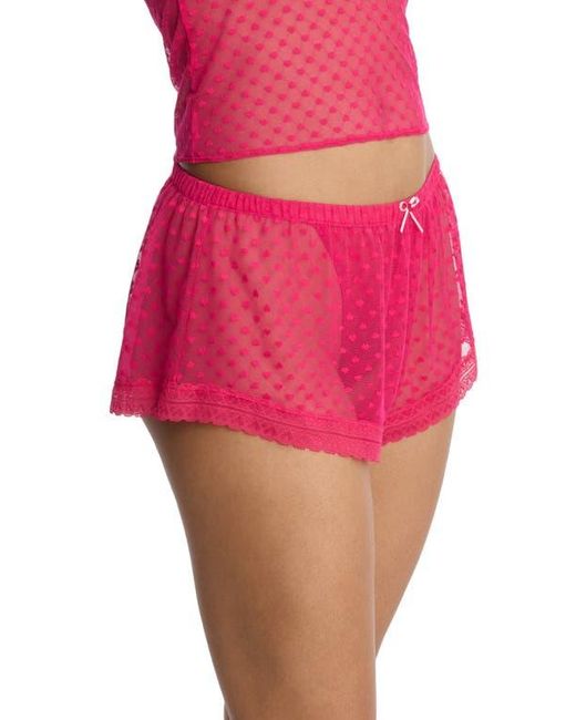Skarlett Blue Pink Heart Breaker Lace Shorts