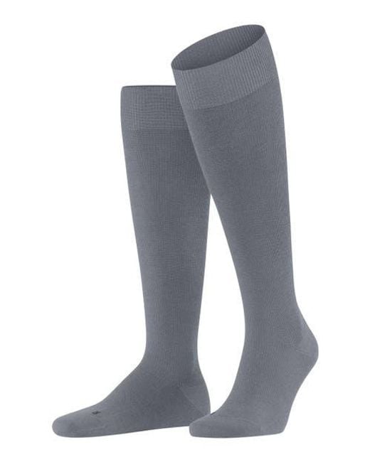Falke Gray Energizing Wool Compression Knee High Socks for men