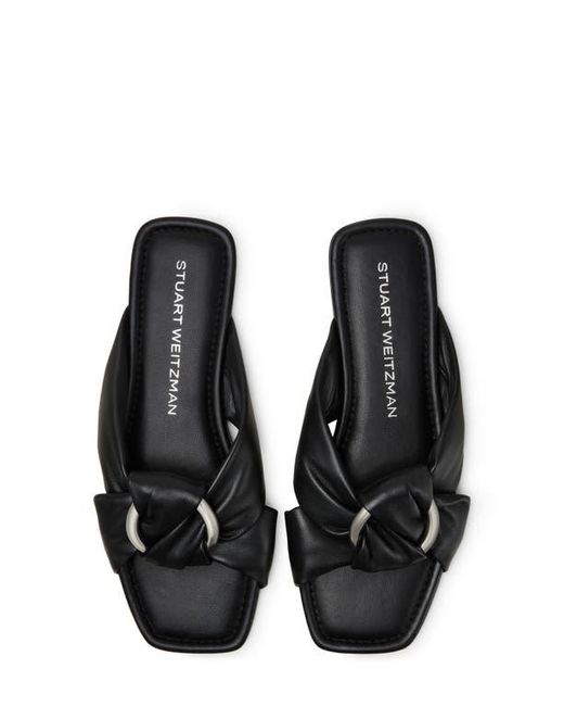 Stuart Weitzman Black Cece Slide Sandal