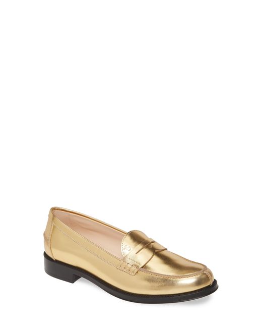 Tod's Leather Penny Loafer in Gold (Metallic) - Save 60% - Lyst