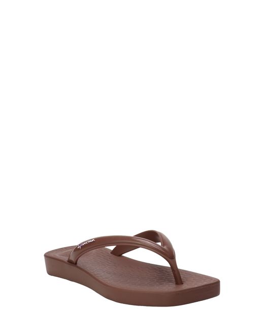 Ipanema Brown Pluma Flip Flop