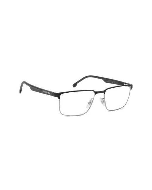 Carrera Metallic 55Mm Rectangular Optical Glasses for men