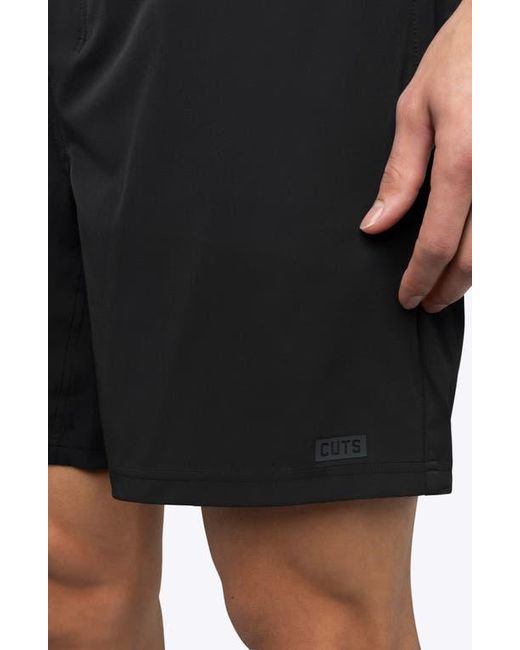 Cuts Black Crossover Shorts for men