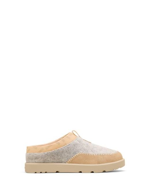 Sorel White Byways Faux Fur Lined Mule Slipper