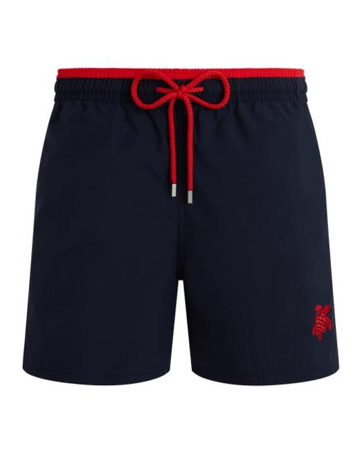 Vilebrequin Blue Solid Bicolor Swim Shorts for men