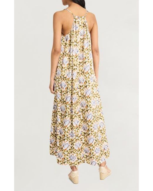 The Good Journey Natural Gathered Racerback Maxi Sundress