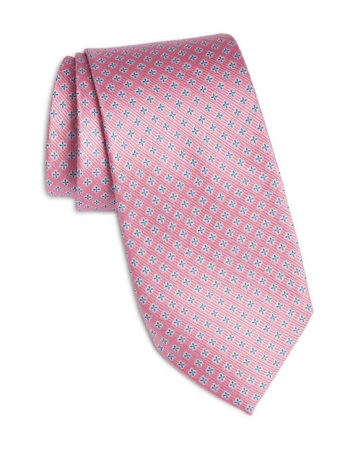 Nordstrom Pink Pattern Silk Tie for men