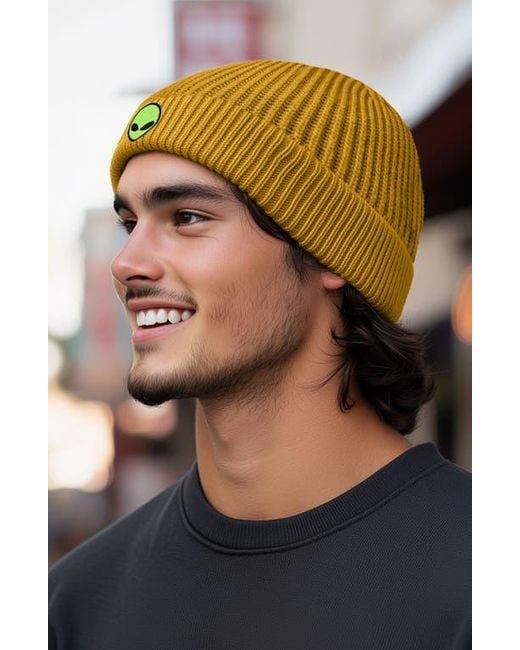 Alix Yellow Alien Watch Cap for men