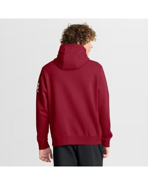 Nike Red Alabama Tide Nickname Club Fleece Pullover Hoodie for men