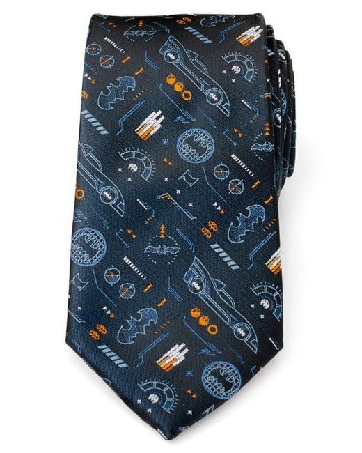 Cufflinks Inc. Blue Batman Batmobile Silk Blend Tie for men