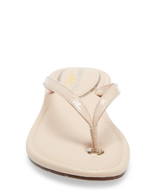 Kenneth Cole Mello Flip Flop in Natural Lyst