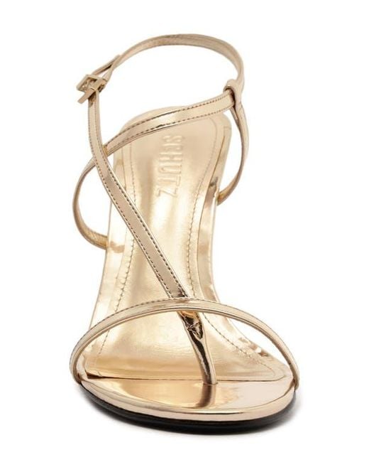 SCHUTZ SHOES Natural Azure Slingback Sandal