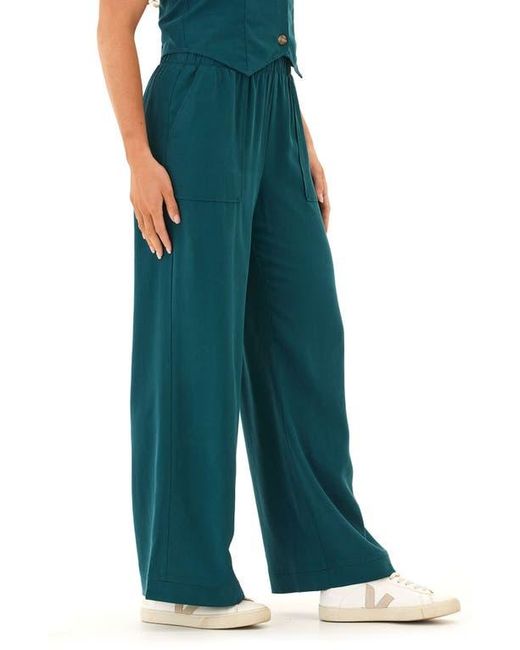 Threads For Thought Green Izzy Breez Wide Leg Pants