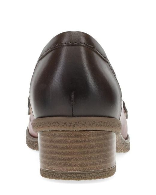 Dansko Brown Danica Waterproof Penny Loafer Pump