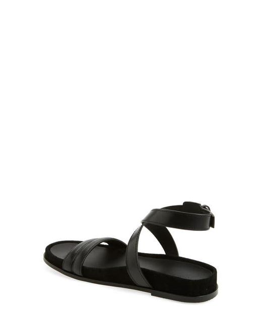 Madewell Black The Caro Ankle Wrap Sandal