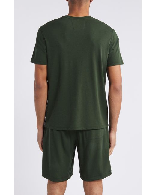 Daniel Buchler Green Crewneck Pajama T-shirt for men