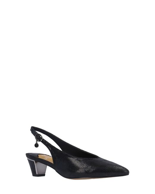 J. Reneé Black Darra Slingback Pointed Toe Pump