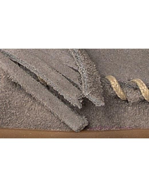 Minnetonka Gray Kilty Tread Slipper