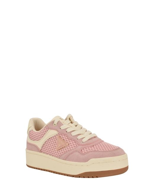 Guess Pink Miram Platform Sneaker