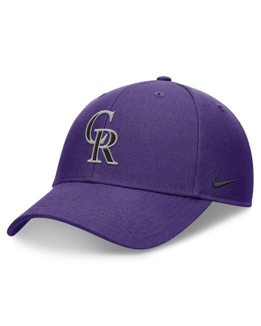 Nike Purple Colorado Rockies Evergreen Club Performance Adjustable Hat At Nordstrom for men