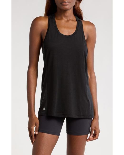 Smartwool Black Active Mesh Racerback Tank