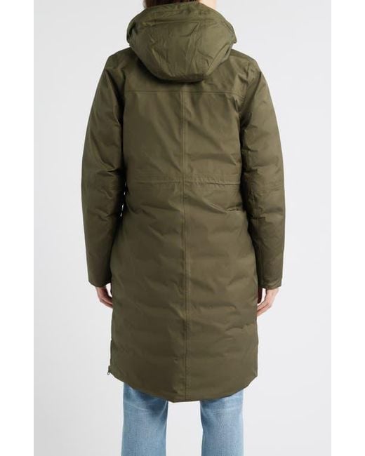 Helly Hansen Green Vega Waterproof Insulated Parka With Faux Fur Trim