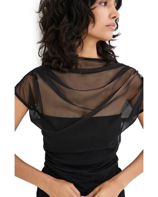 MARCELLA Black Dawn Layered Top