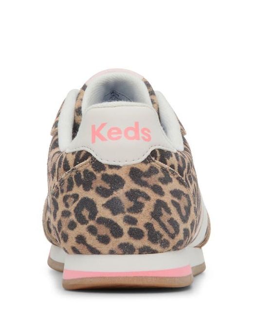Keds Gray Revival Leopard Print Sneaker