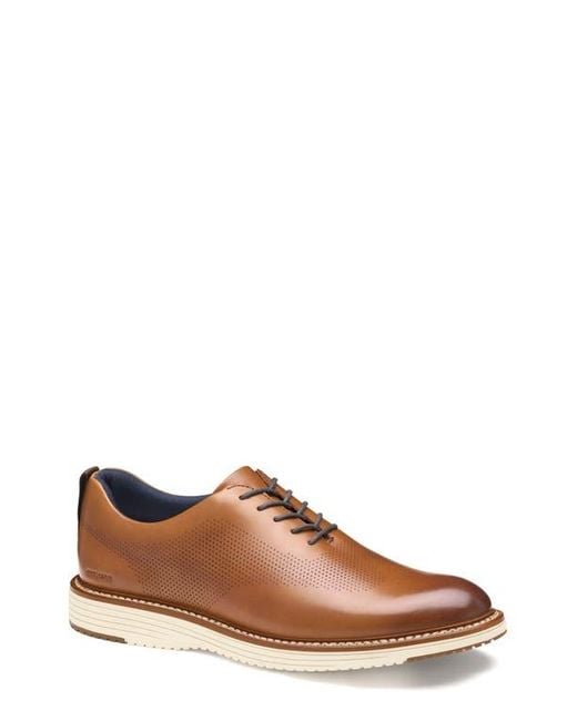 Johnston & Murphy Brown Upton Perforated Plain Toe Oxford for men