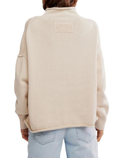 Free People Blue Torres Turtleneck Sweater