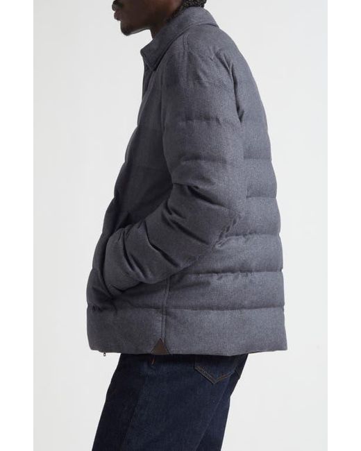 Herno Purple Cashmere & Silk Down Puffer Jacket for men