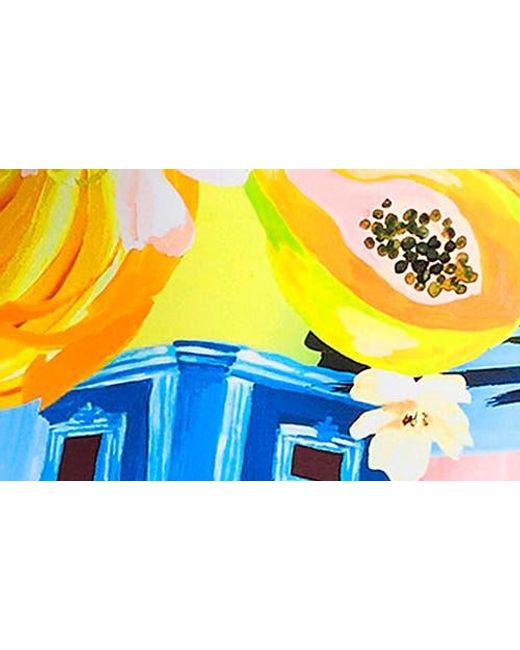 Seafolly Yellow Deep V-Neck One-Piece Swimsuit