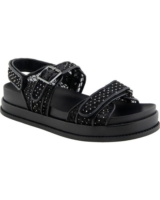 BCBGMAXAZRIA Black Bara Platform Slingback Sandal