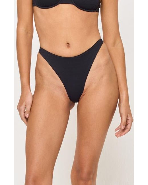 L*Space Black Leilani Bitsy Bikini Bottoms