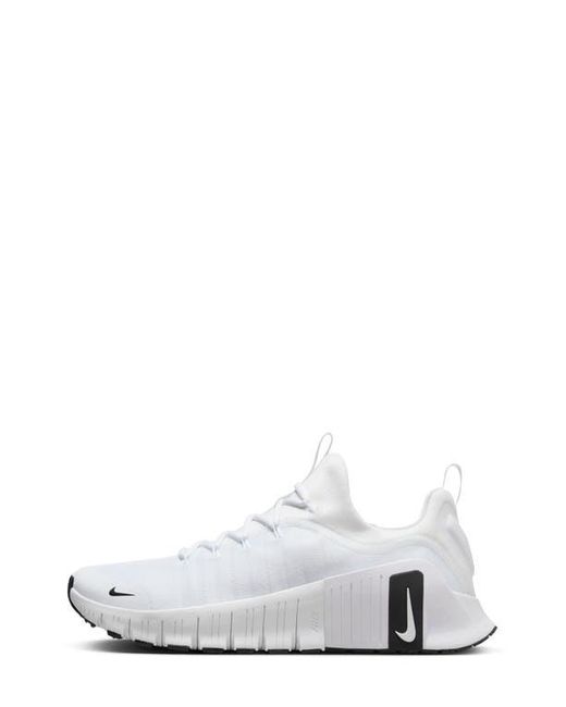Nike White Free Metcon 6 Training Shoe for men