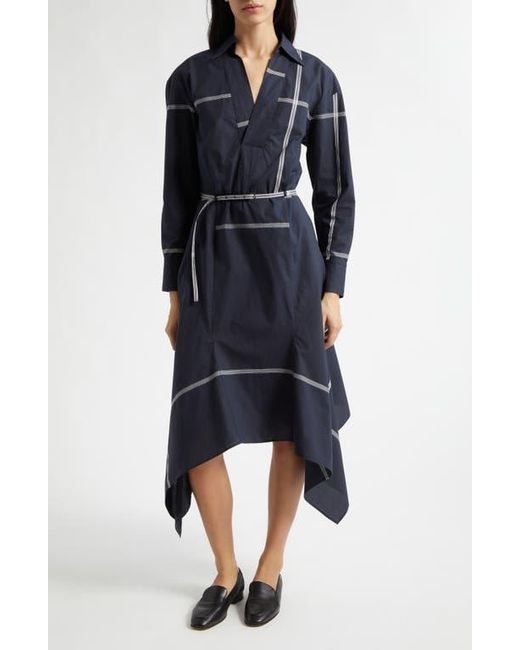 boss dress blue BOSS Shirt Dress female Blue plain colored size S