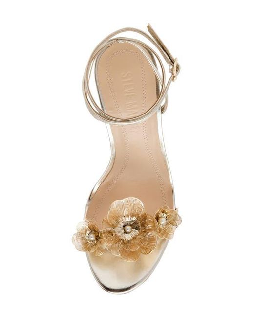 Steve Madden White Sheila Ankle Strap Sandal