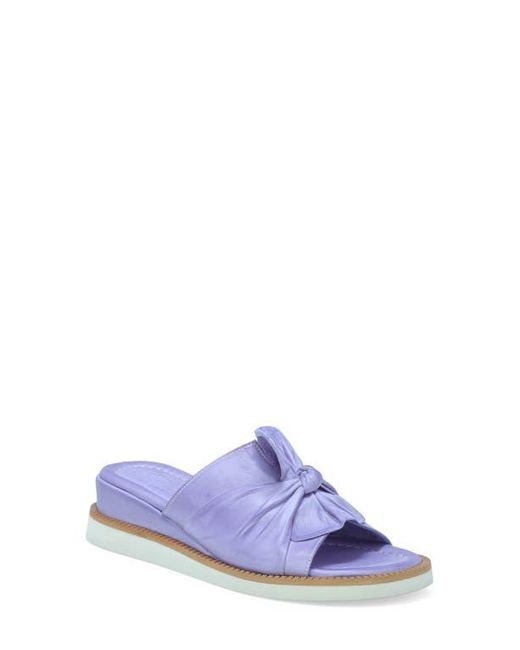 Miz Mooz White Evy Platform Wedge Slide Sandal