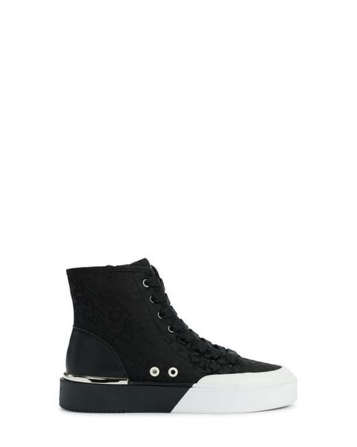 DKNY Black Bitsy High Top Platform Sneaker