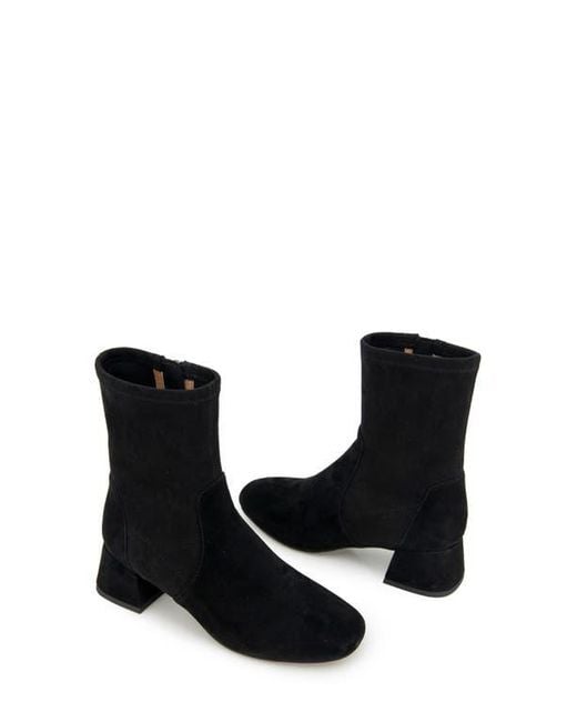 Gentle Souls Black Elbert Block Heel Bootie