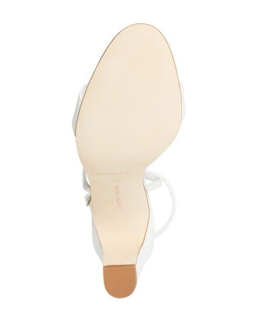 Manolo Blahnik White Hisfahan Ankle Strap Sandal