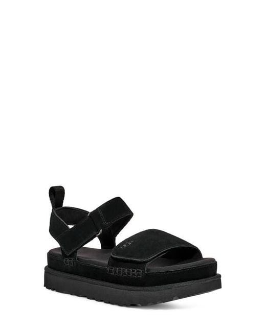 Ugg Black Goldenstar Platform Sandal