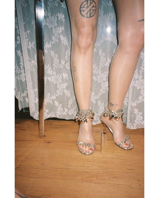 Jeffrey Campbell Metallic Charmz Ankle Strap Sandal