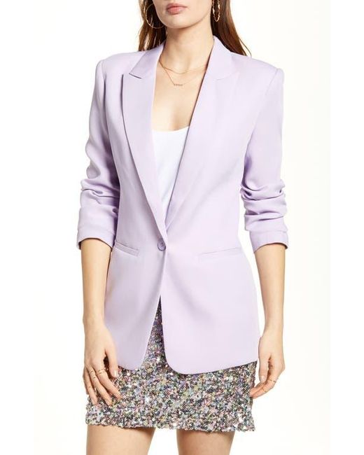 Endless Rose White Tailored Single Button Blazer