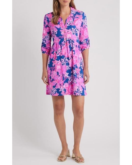 Lilly Pulitzer Saralynn Fit & Flare Shirtdress in Purple | Lyst